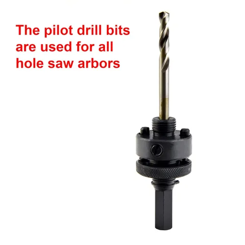 Vista 7 de MaxTool BA02W16R14P2 - Brocas piloto HSS de 1/4 pulgadas de diámetro de 1/4 pulgadas de longitud total de 3-3/4 pulgadas con vástago plano