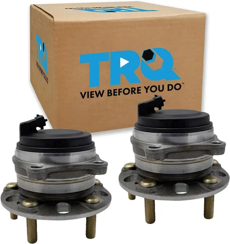 Vista 48 de TRQ Conjunto de rodamiento y cubo de rueda delantera de 2 piezas compatible con Chevrolet Trailblazer 02-09, Trailblazer EXT 02-06, GMC Envoy 02-09