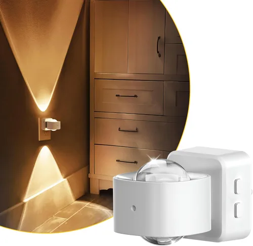 Vista 13 de L LOHAS LED Night Light Projector, Night Lights Plug into Wall, 2000K/3000K/5000K Adjustable Color Temperature Nightlight, Rotating Nightlight with