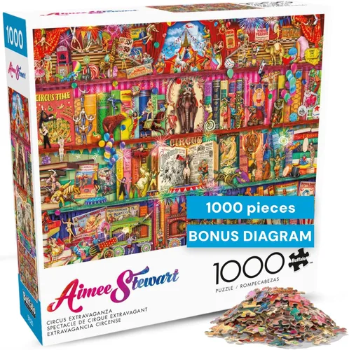 Vista 6 de Buffalo Games - Aimee Stewart - Disfraces de carnaval - Rompecabezas de 1000 piezas para adultos - Rompecabezas desafiante perfecto para noches