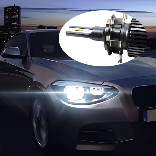 Vista 5 de 1 par de adaptadores LED H7 para faros delanteros, adaptador de faro LED H7, soporte de base de bombilla compatible