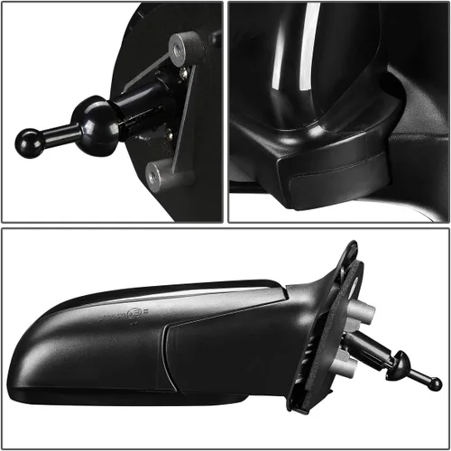 Vista 4 de Auto Dynasty GM1321329 Espejo manual para puerta de pasajero/lado derecho estilo OE compatible con Chevy Aveo 07-11