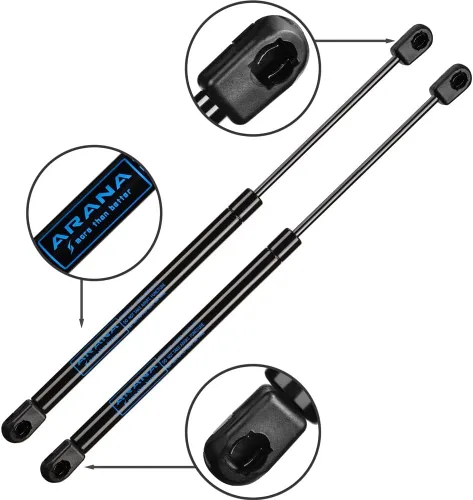 Vista 6 de ML3860 Amortiguador de gas de 23 pulgadas 60lb/267N, Soportes de elevación de repuesto de 23" para puerta trasera de capota de camión Leer, puerta