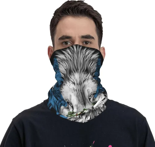 Vista 4 de Pañuelo sin costuras para el cuello, pañuelo con protección UV sin costuras para motocicleta