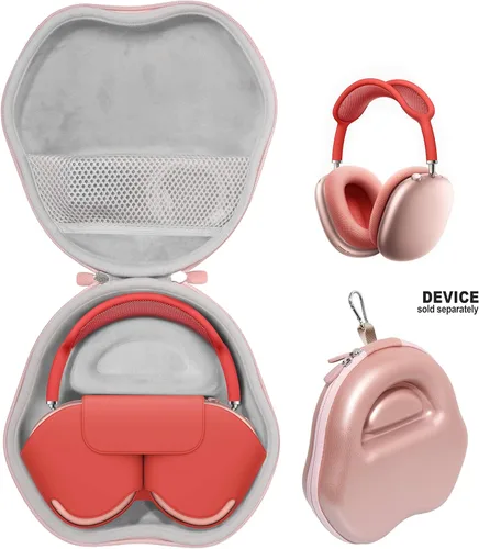 Vista 7 de CaseSack Funda para auriculares Apple AirPods Max, para auriculares con funda (azul) (oro rosa)