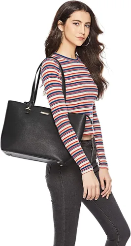 Vista 3 de Juego de 4 bolsas de cuero sintético para mujer bolsa de hombro asa superior cartera