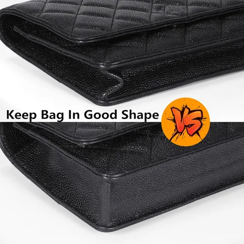 Vista 3 de Doxo Moldeador de base WOC, inserto de cuero para bolsos de mano y protector para cartera en bolsas de cadena, máxima protección y apoyo.