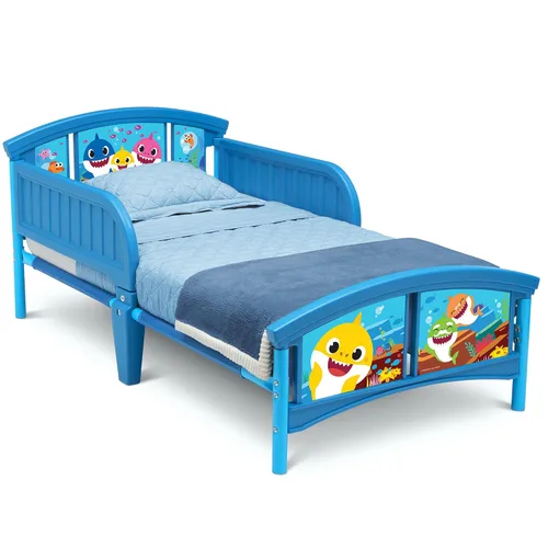 Delta Children Cama infantil de plástico, Baby Shark
