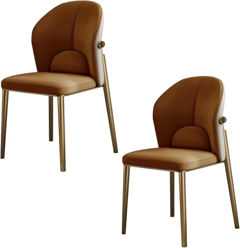 Vista 14 de Upholstered Dining Chair Set, Dining Chairs Set of 2/4, Kitchen Chair with Back, Lobby Chair Armless seat for Restaurants, Living Beige+black