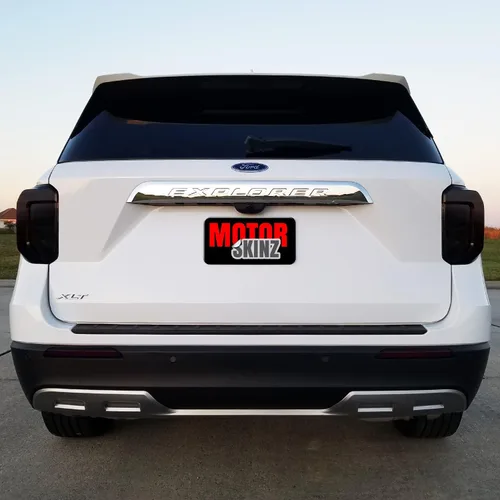 Vista 6 de SlickMod Tinte de humo de vinilo precortado para luz trasera Ford Explorer 2020-2023 (1. combo de luz trasera, 20% humo oscuro)
