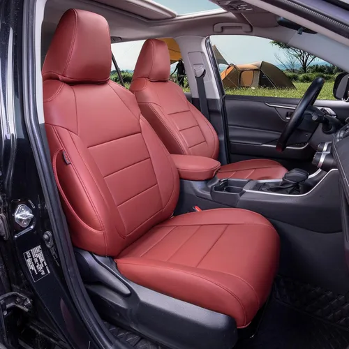 Vista 15 de coverdream Rav4 Fundas de asiento de ajuste personalizado para Toyota RAV4 LE 2019-2025, XL, XLE Premium, SUV limitado, totalmente cubierto