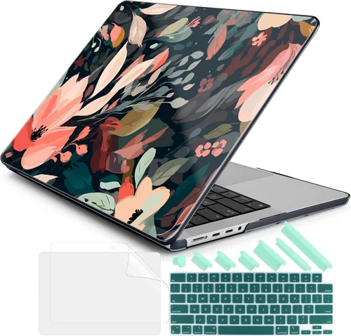 Vista 35 de DONGKE Funda para M5 MacBook Pro de 14 pulgadas 2025 2024-2021 M4 M3 M2 M1, cubierta de carcasa dura de plástico compatible con A3434 A3112 A3401