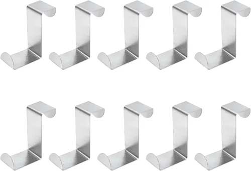 Vista 16 de 5 ganchos para colgar sobre la puerta, ganchos para colgar en forma de Z, doble cabeza que se adapta a anchos de puerta de 2 y 1 pulgada, gancho