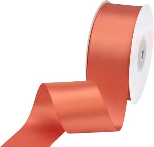 Vista 92 de VATIN - Cinta de satén de doble cara beige de 1/4", 25 yardas continuas, cinta de poliéster beige para ramo de lazos, envoltura de regalos, arreglo