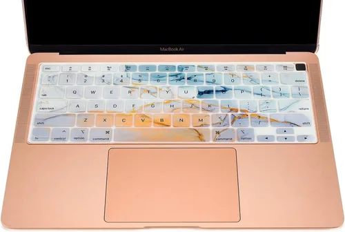 Vista 6 de KEROM Funda de teclado para MacBook Air de 13 pulgadas 2021 2020 modelo A2179 A2337 M1, cubierta de teclado para MacBook Air 2020, protector