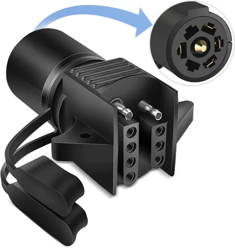 Vista 19 de Nilight Adaptador de remolque de hoja plana de 7 vías a 4 vías, carcasa de nailon resistente a prueba de agua, conector de cableado de 7 pines a 4
