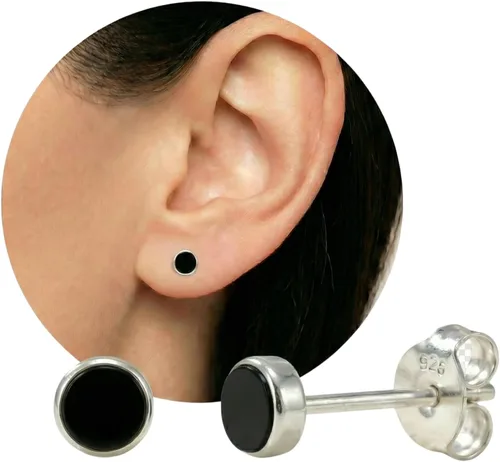 Vista 11 de Sterling Silver Gemstone Stud Earrings for Women, Handmade Dainty Minimalist Post Earrings, Small Everyday Jewelry