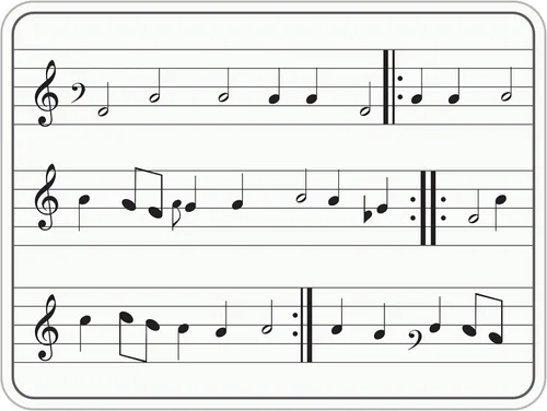 Vista 6 de Scribbledo Paquete de 10 pizarras blancas de borrado en seco, 9 x 12 pulgadas, escribe notas musicales y más pizarras blancas (de doble cara)
