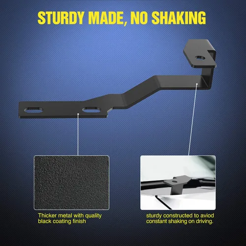 Vista 3 de Nilight Soportes de luz de zanja Auxiliar Offroad Work LED Pod A-Pilar Hood Mounts en 2nd Gen Tacoma 2005 2006 2007 2008 2009 2010 2011 2012 2013