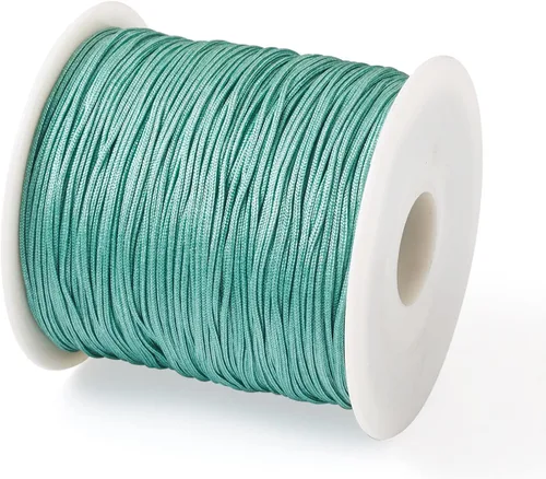 Vista 12 de Cheris - Cuerda de nailon para cuentas de 0.031 in, 328.1 ft, color negro, cuerda de macramé para hacer joyas, suministros de envoltura Kumihimo