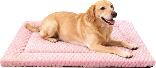 Vista 11 de Tapete cama para perro, almohadilla reversible para jaula y linda cama para perros - Alfombrilla lavable a máquina para perrera con ultra suave