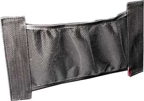 Vista 4 de Red de carga de malla para coche, SUV, maletero, red de carga elástica, bolsillo organizador de calcomanías de pared, bolsa de almacenamiento