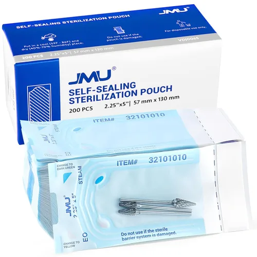 Vista 23 de JMU Bolsas de esterilización autosellantes 2.75 "x 10", 2000/caja (10 cajas)