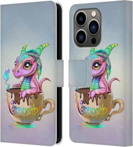 Vista 75 de Head Case Designs Officially Licensed Ruth Thompson Boba Tea Cup O Dragons Leather Wallet Case Compatible with Apple iPhone 7 Plus / 8 Plus
