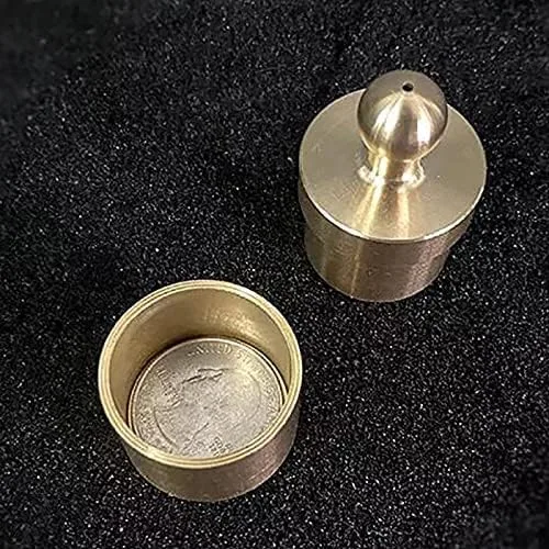 Vista 2 de SUMAG Bola de acero a monedas que aparecen accesorios mágicos creador de monedas Trucos de magia (latón) para magos de cerca ilusiones trucos