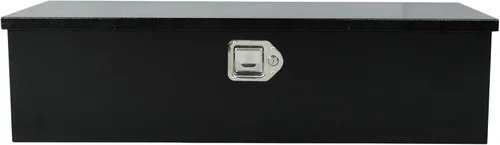 Vista 26 de 24"X18"X18" Black Steel Truck Underbody Flatbox Pickup Tool Box RV ATV Trailer Storage Tools with T-Handle Latch, Job Tool Chest