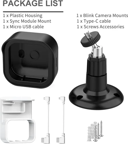 Vista 7 de Blink Outdoor - Soporte para cámara de 4ª generación, 1 paquete de funda protectora resistente a la intemperie y montaje ajustable de 360 grados