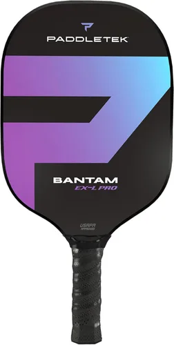 Paddletek Bantam EX-L Pro - Paleta de pickleball profesional con núcleo de panal, superficie de policarbonato texturizado de terciopelo, núcleo