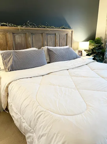 Vista 2 de Edredón de alpaca – Edredón hipoalergénico/alternativa al plumón – 100% relleno de lana de alpaca con funda de 100% algodón de Pima Peso pesado