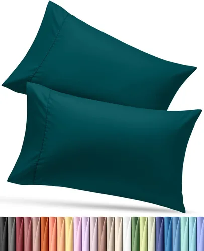 Vista 66 de Utopia Bedding - Juego de 4 fundas de almohada tamaño estándar, con cierre de sobre, tela de microfibra cepillada suave, resistentes al encogimiento