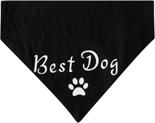 Vista 3 de El mejor collar de bandana de boda para perro, bandana de compromiso ajustable para mascotas con hebilla de liberación rápida y anillo en D