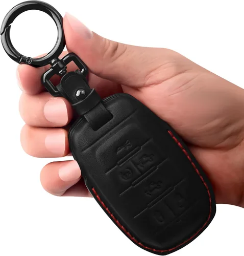 Vista 16 de Tukellen para Funda de Llavero de Dodge Funda de Llavero de Cuero Genuino Funda Protectora Compatible con 2019-2025 Dodge RAM 1500 2500 3500 Carcasa