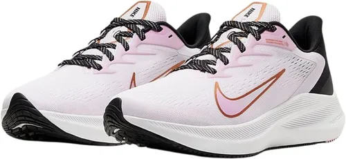 Vista 3 de Nike Air Zoom Winflo 7 - Tenis de correr para mujer violeta clarocobre metálico 95 Azul marino 95
