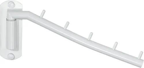 Vista 12 de Alise Estante de secado montado en la pared, percheros giratorios de acero inoxidable, ahorro de espacio, estante de secado de pared de ropa