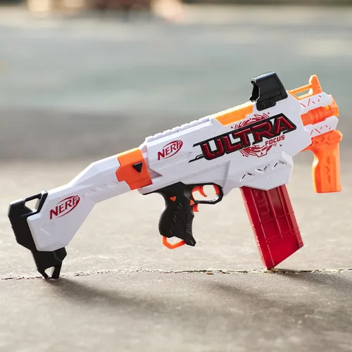 Vista 3 de Nerf Lanzador motorizado Ultra Focus, clip de 10 dardos (exclusivo de Yaxa)