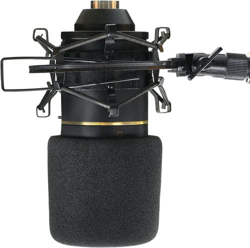 Vista 6 de YOUSHARES MXL 770 990 - Parabrisas de espuma para micrófono, cubierta de espuma de micrófono como filtro Pop (negro)