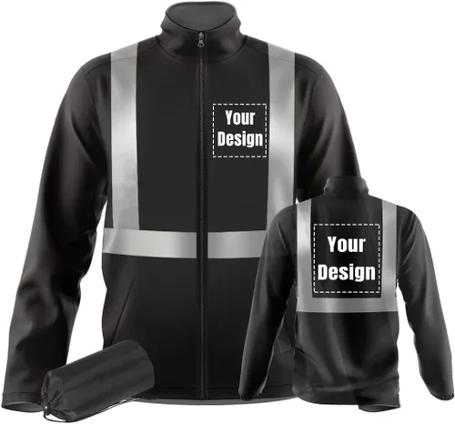 Vista 12 de YOWESHOP La chaqueta reflexiva de la seguridad de la alta visibilidad ligero respirable modifica