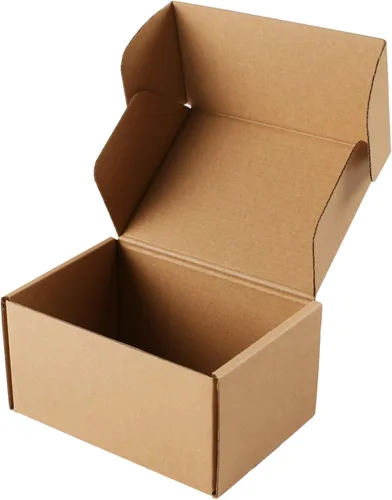 Vista 13 de Cajas de cartón corrugado marrón - 4"x4"x2", paquete de 30 cajas pequeñas de envío para correo y embalaje