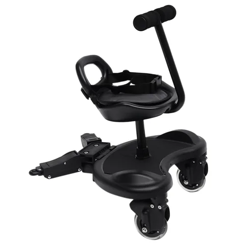 Tabla universal para cochecito con asiento de silla y plataforma de pie, diseño ajustable, cochecito para sentarse y pararse, para diferentes