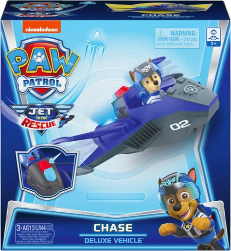 Vista 2 de Patrulla Canina, Vehículo transformador de lujo Jet al rescate de Chase con luces y sonidos