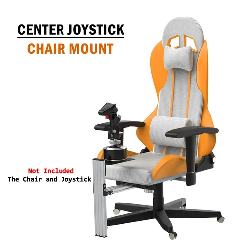 Vista 3 de Fosiya SIM Fighting Joystick Center Chair Mount Flight Stick Chair Mount Use for T-Flight Hotas 4 & Warthog Flight Stick & T16000M FCS & TCA