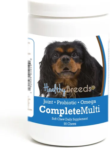 Vista 407 de Healthy Breeds Cavalier King Charles Spaniel - Multivitamínico todo en uno, completo con probióticos, glucosamina, condroitina y omegas, 60