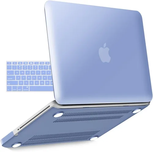 Vista 18 de IBENZER Compatible con MacBook Pro de 13 pulgadas A1278 Release 2012-2008, carcasa rígida de plástico con cubierta de teclado para Apple versión