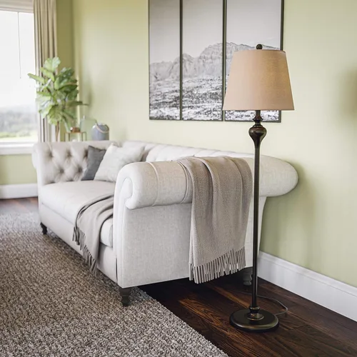 Vista 10 de Kenroy Home Charlotte - Paquete de 3 lámparas de mesa, 1 lámpara de pie con acabado de bronce aceitado, estilo clásico, 30.5 pulgadas de alto, 13