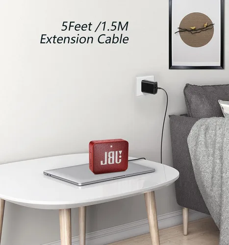 Vista 5 de Cargador de carga compatible con JBL Charge 4, Charge 5, Charge 6, JBL Flip 5, Flip 6, Flip 7, JBL Pulse 4 Pulse 5, Clip4, Clip5 Auriculares