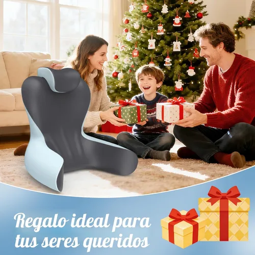 Vista 8 de Almohada de lectura para sentarse en la cama, almohada de apoyo de espalda de 22 pulgadas de alto para sentarse, respaldo y apoyo lumbar con brazos